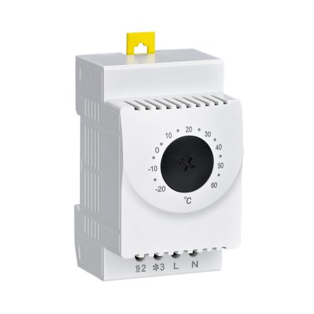 RS PRO Thermostat, -20 °C Bis +60 °C, 10A, / 250 V, Öffner, Mit Klimaanlagensteuerung, Max +60°C