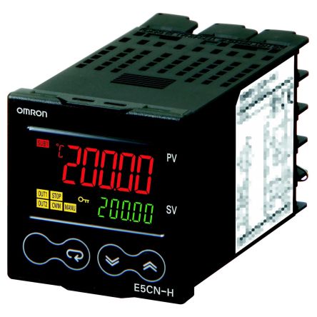 Omron E5CN Panel Mount Controller, 48 X 48 X 78mm 2 Dedicated Input, 3 Dedicated Output Current, 24 V Supply Voltage