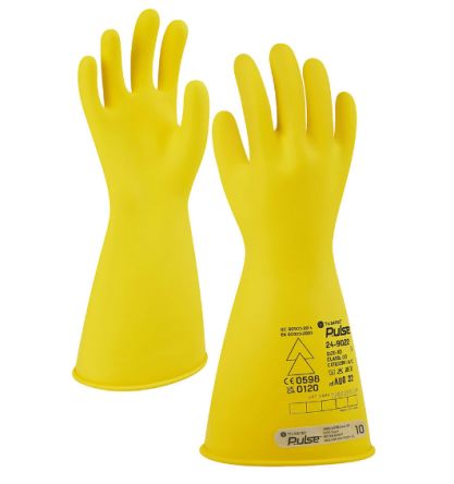 Tilsatec Gants Pour électriciens Isolés Pulse Taille 11, XXL, Sécurité électrique, Jaune