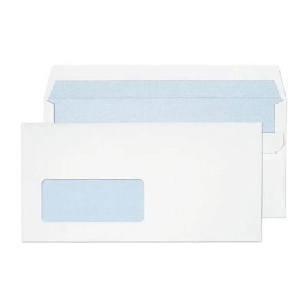 Blake Envelopes Briefumschlag Mit Fenster, Größe DL, Weiß