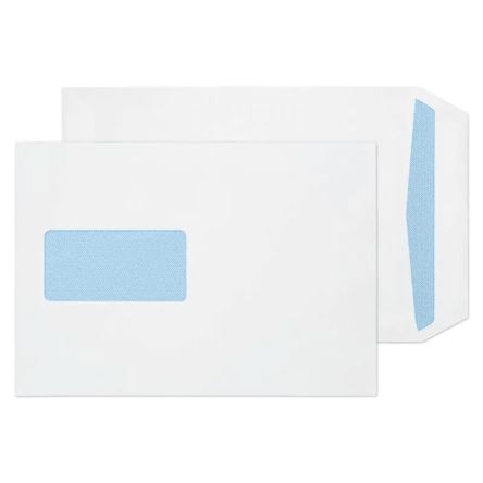 Blake Envelopes Sobre Para Correo 16084 Blanco Con Ventana, Solapa De Autosellado