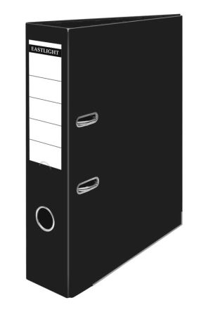 PASTOREG A4 Klemmmappe, Ordner, Schwarz, 2-Ringe, Hebel-Verschluss