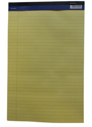 Victor Stationery Notizbuch Linienpapier, A4 Oberseitig Gebunden, Gelb