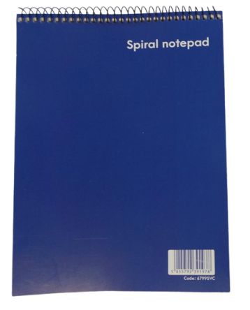 Victor Stationery Notizbuch Mit Untere Linienpapier, A5 Drahtgebunden, Blau