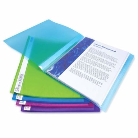 Rapesco Notizbuch, A4, Wasser, Blau, Kalkfarben, Violett, Rubinrot