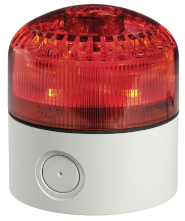 RS PRO LED Dauer-Licht LED-Signalleuchte Rot / 100dB, 12 → 24 V AC/DC