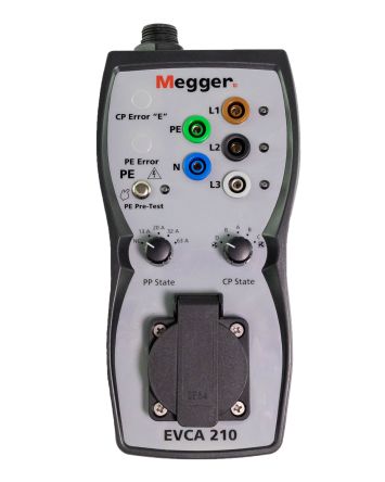 Megger EVCA EV-Ladegeräte-Prüfadapter Modus 3 Stecker 0 → 40 °C 780g