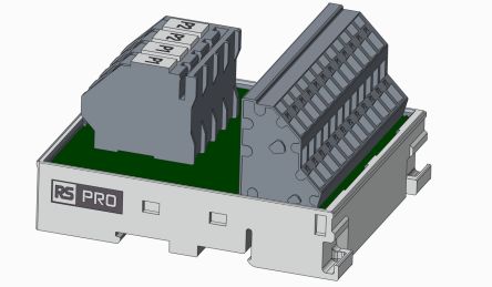 RS PRO Schnittstellenmodul Federzwinge, Buchse, 13-polig, 250 V, / 32A, DIN-Schienenmontage