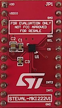 STMicroelectronics LIS2DU12 STEVAL-MKI222V1 Entwicklungskit, Beschleunigungsmesser-Sensor Für STEVAL-MKI109V3