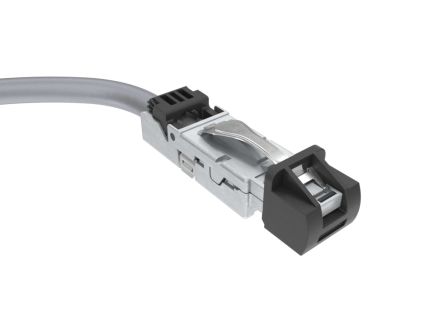 Amphenol Communications Solutions Câble Ethernet Catégorie 6a, Noir, 500mm Avec Connecteur