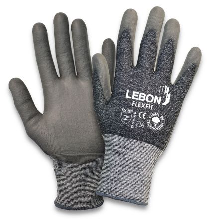 Lebon Protection FLEXFIT-9 Arbeitshandschuhe, Größe 9, L, Abrasion Resistant, Cut Resistant, General Purpose, Good