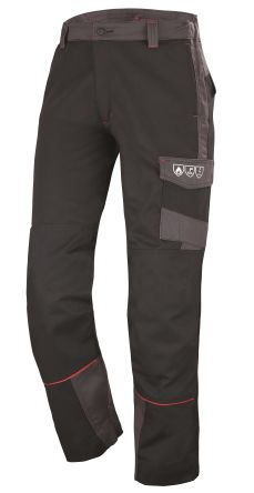 Cepovett Safety Pantalon 9023 8597, M, 68 → 76cm Unisexe, Noir/Gris En Coton, Antistatique