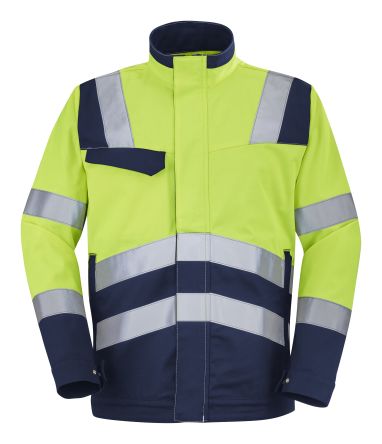 Cepovett Safety Veste Haute Visibilité 9D86 9570, Jaune/Bleu Marine, Taille 4, Mixte