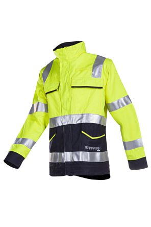 Sioen Uk Veste Haute Visibilité 020VA2PF9, Bleu Marine/Jaune, Taille M, Mixte