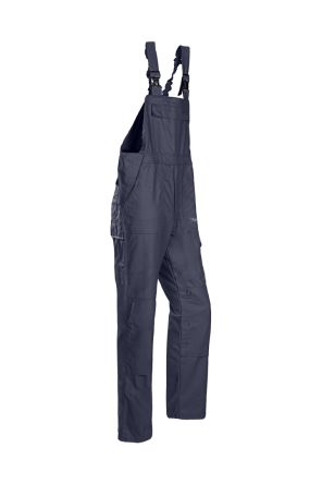 Sioen Uk Wiederverwendbar Overall Art Latzhose, Größe 36 Marineblau, Antistatisch, Chemikalienbeständig, Flammhemmend,