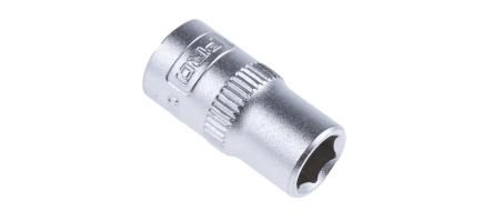 RS PRO 1/4 In Drive 8mm Standard Socket, 6 Point, 25 Mm Overall Length
