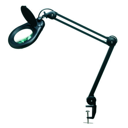 EUROSTAT LED Magnifier Lamp With Table Clamp Mount, 5dioptre, 200mm Lens Dia.
