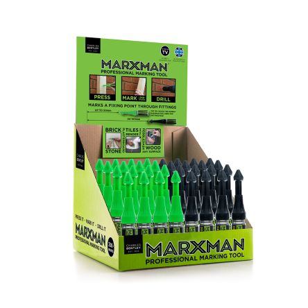 Marxman Stylo à Pointe En Fibre, Noir, Vert