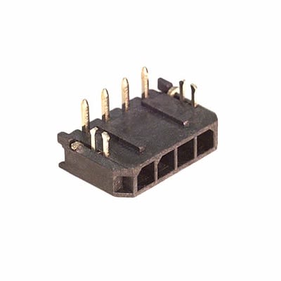 Molex 43650 Leiterplatten-Stiftleiste, 4-polig / 1-reihig, Raster 3mm