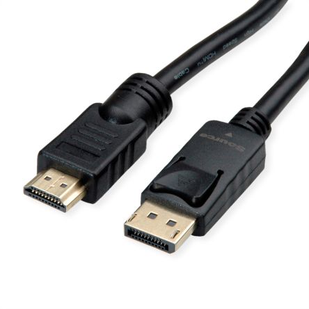 Roline Câble De Port D'affichage, DisplayPort/ HDMI M /M En 10m