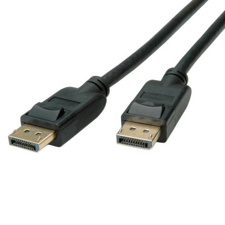 Roline Male DisplayPort To Male DisplayPort Display Port Cable, 4096 X 2560, 1.5m