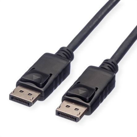 Roline DisplayPort-Kabel A Display-Anschluss B Display-Anschluss - Stecker 1.2, 1m 4096 X 2560 Max.