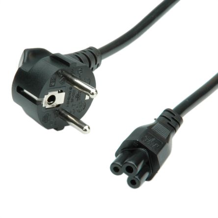 Roline Netzkabel, A CEE 7/7 / Stecker Gerade, B IEC C13 / Buchse Gerade, 2,5 A, 1.8m 250 V