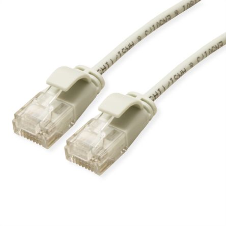 Roline Ethernetkabel Cat.6a, 5m, Grau Patchkabel, A RJ45 UTP Stecker, B RJ45, LSZH