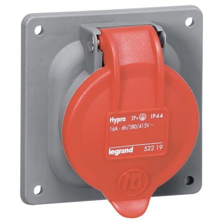 Legrand Hypra Leistungssteckverbinder Stecker Rot 3P + N + E, 415 V / 63A IP44