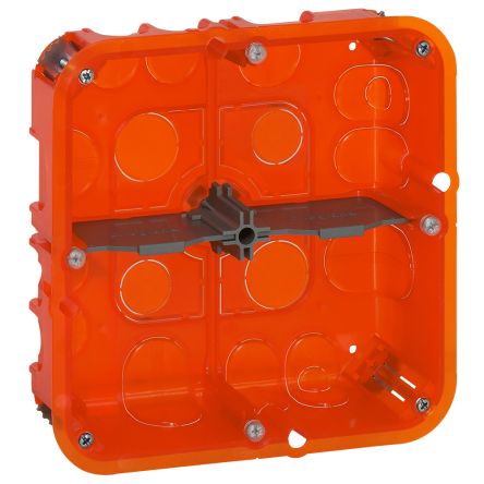 Legrand Kabeleinführung, 2 X 2-fach, Kunststoff, 154mm, 50mm, Orange