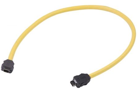 HARTING Ethernetkabel Cat.6a, 500mm, Gelb Patchkabel, A Typ A Chinesischer Stecker, UTP Stecker, B Typ A Chinesischer