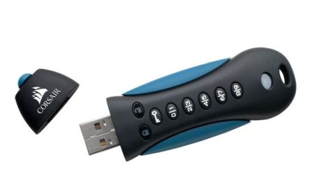 Corsair 3D TLC, USB-Flash-Laufwerk, 128 GB, USB 3.0, AES 256 Bit, Flash-Vorhängeschloss, 197