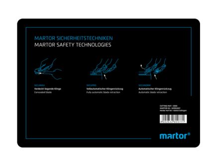 MARTOR Black Cutting Mat, L210mm X W148mm
