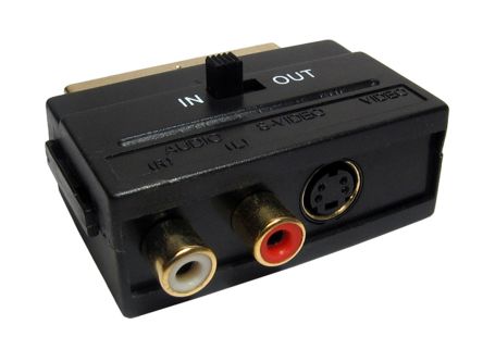 RS PRO Audio A/V Steckeradapter Male SCART - Female 2 X RCA & SVHS