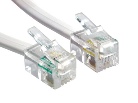 RS PRO Telefonkabel RJ9 RJ9 PVC 3m Geschirmt