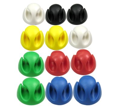 RS PRO Kabelhalterung Clip Selbstklebend, Kabel-Ø 5mm PVC Schwarz/Blau/Grün/Rot/Weiß/Gelb 30 Mm X 15mm X 30mm