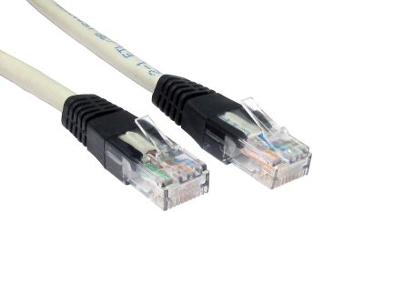 RS PRO Câble Ethernet Catégorie 6 UTP, Gris, 10m PVC Avec Connecteur