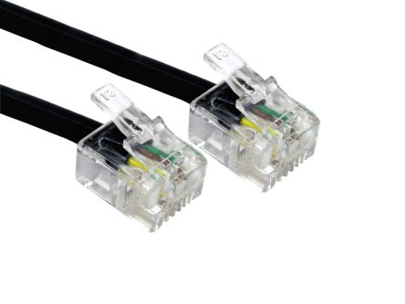 RS PRO Telefonkabel RJ11 RJ11 PVC 3m Geschirmt