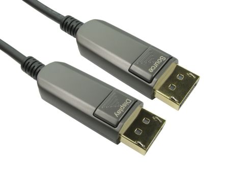 RS PRO Câble De Port D'affichage, DisplayPort/ DisplayPort M /M En 20m Noir