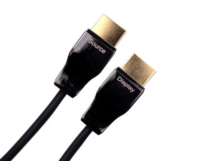 RS PRO HDMI-Kabel A HDMI Stecker B HDMI Stecker Hohe Geschwindigkeit 8K Max., 20m, Schwarz