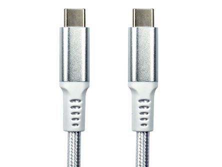 RS PRO Câble USB, USB C Vers USB C, 1.8m, Blanc
