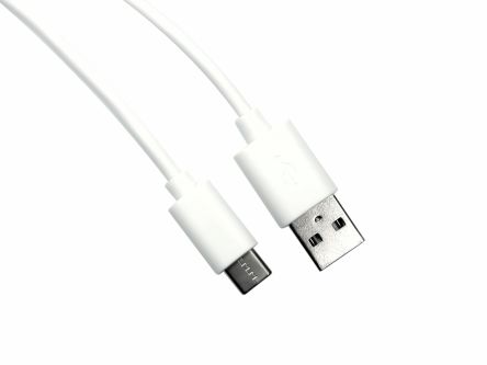 RS PRO Câble USB, USB A Vers USB C, 1m, Blanc