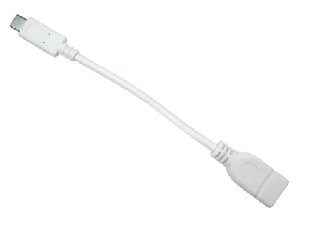 RS PRO USB-Kabel, USB C / USBA, 150mm USB 3.0 Weiß