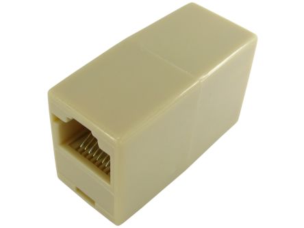 RS PRO RJ-45-Kupplung, RJ45 Buchse, Cat.5e, 1 -Port, Ungeschirmt, Erweiterung, L 37.5mm, Typ Kuppler