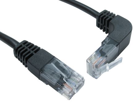 RS PRO Ethernetkabel Cat.5e, 3m, Schwarz Patchkabel, A RJ45 UTP Stecker, B RJ45, PVC