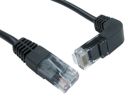 RS PRO Ethernetkabel Cat.5e, 2m, Schwarz Patchkabel, A RJ45 UTP Stecker, B RJ45, PVC