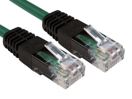RS PRO Ethernetkabel Cat.5e, 2m, Grün Patchkabel, A RJ45 UTP Stecker, B RJ45, PVC