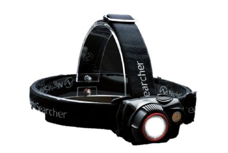Nightsearcher UPGRADED ZOOM 700R LED Stirnlampe 700 Lm / 200 M, AAA-Batterien Oder Lithium-Batterie Akku