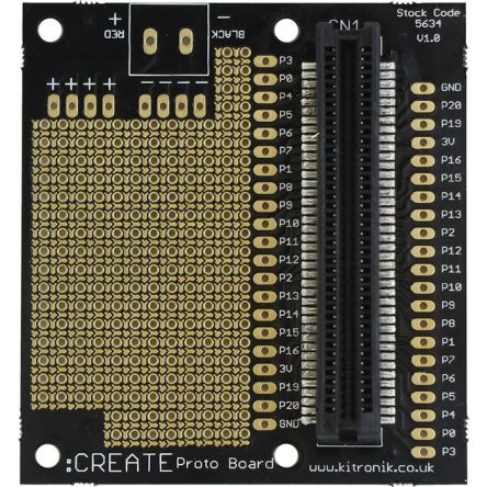 Kitronik Carte CREATE Proto Pour Microbit BBC