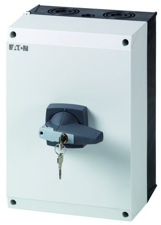 Eaton 4 Pole Surface Mount Isolator Switch - 160A Maximum Current, 80kW Power Rating, IP65